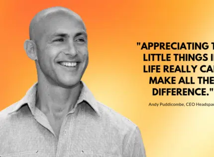 Le jeudi de la transformation : Andy Puddicombe, CEO de Headspace